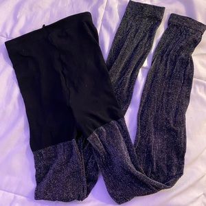 Black sparkly tights